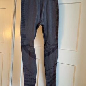 Women's Gray Textured Joggers